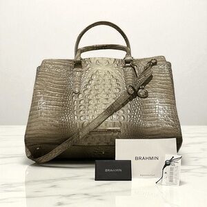 Brahmin Finley Carryall in Clay Melbourne created for purse/work/computer bag